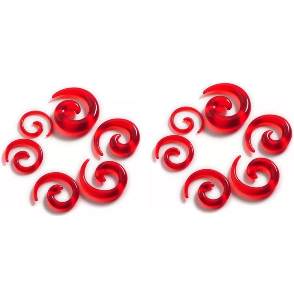Acrylic Spiral Ear Taper Gauges.NWT